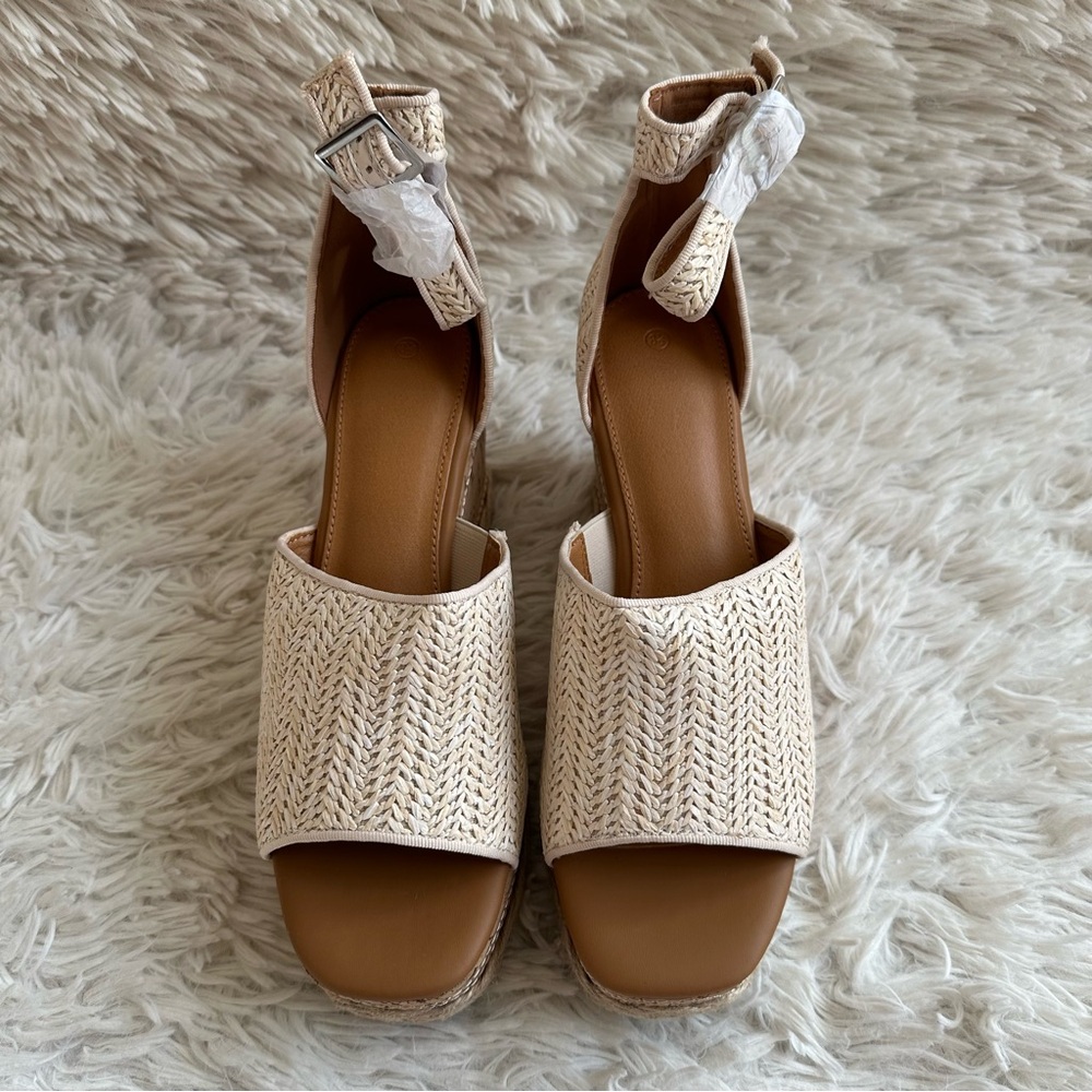 R.gallica Wedge Platform Espadrille Sandals New In Box Size 8.5